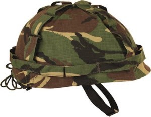 m1 plastic helmet with ripstop cover_dpm