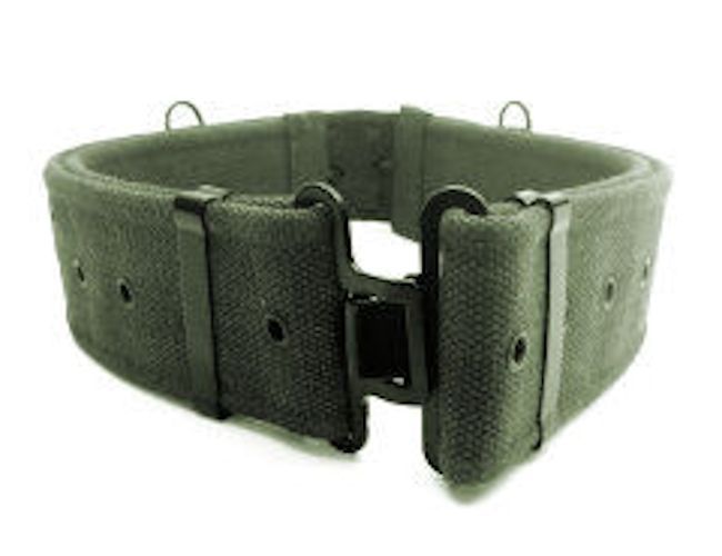 Byupin Tactical Belt Zinc Alloy Buckle Military Webbing Canvas Outdoor Web Waist Belt for Work and Outdoor Sport 