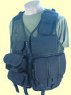 Black security assault vests