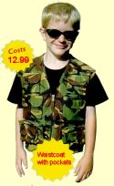 Kids camo waistcoat large image